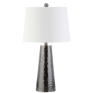 Wells 26" Hammered Metal LED Table Lamp - JONATHAN Y